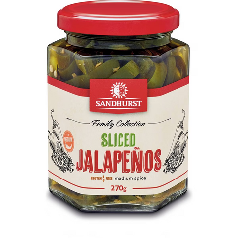 Sandhurst Chillies Jalapeno Medium Hot 270g