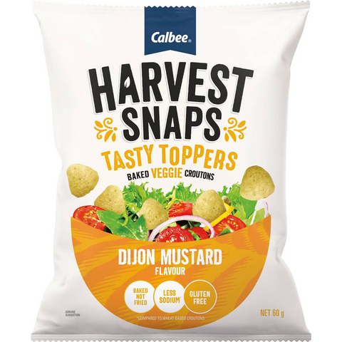 Calbee Harvest Snaps Tasty Toppers Dijon Flavour 60g