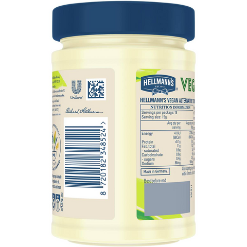 Hellmann's Vegan Mayonnaise Jar 270g