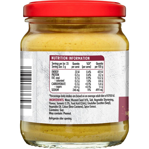 Masterfoods Hot English Mustard 175g