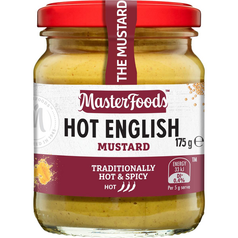 Masterfoods Hot English Mustard 175g