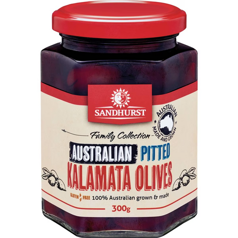 Sandhurst Kalamata Olives Pitted 300g