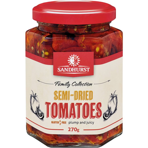 Sandhurst Tomatoes Semi Dried Canola Oil 270g