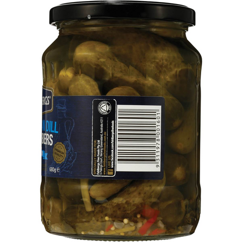 Fehlbergs European Style Dill Pickled Cucumbers 680g