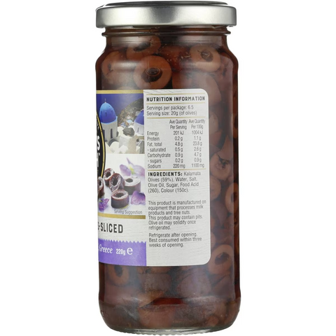 Always Fresh Kalamata Olives Sliced 220g