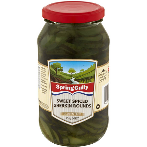 Spring Gully Gherkins Round 550g