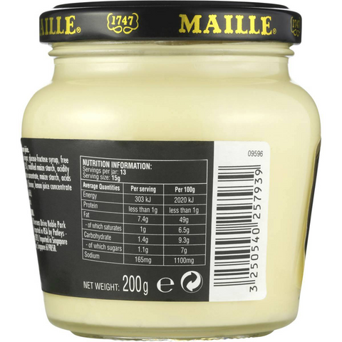 Maille Hollandaise Cream Sauce With Lemon Juice 200ml