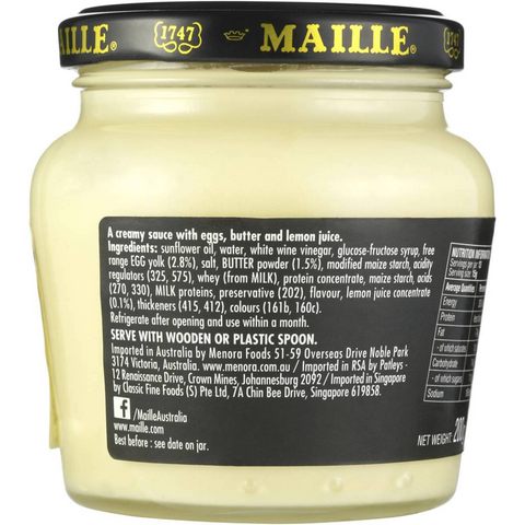 Maille Hollandaise Cream Sauce With Lemon Juice 200ml