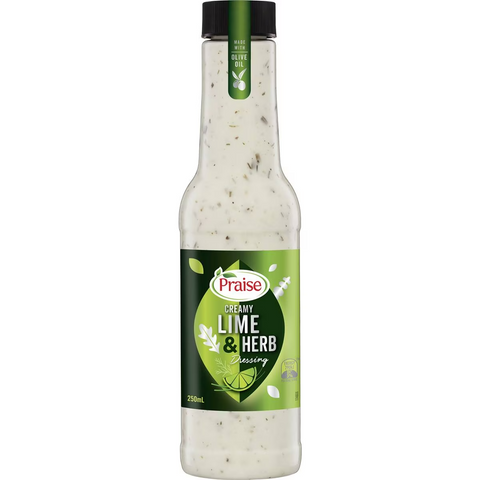 Praise Creamy Lime & Herb Dressing 250ml