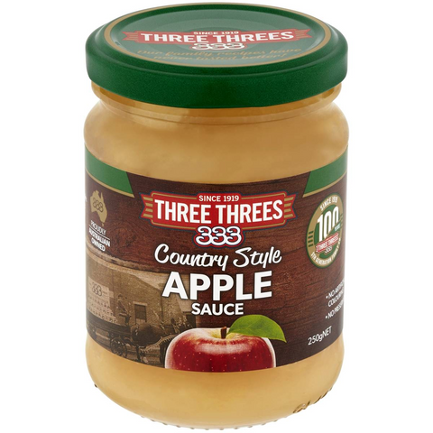 Three Threes Apple Sauce Country Style Each