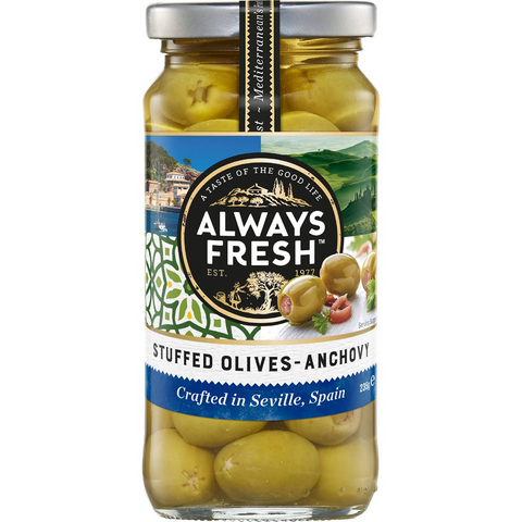 Always Fresh Olives Anchovy Stuffed 235g