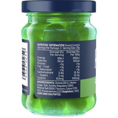 Rosella Green Cocktail Onions 150g