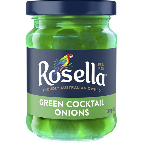 Rosella Green Cocktail Onions 150g