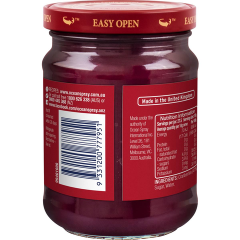 Ocean Spray Fruit Sauce Cranberry Whole Berry 275g