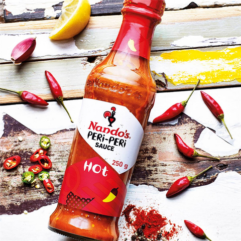 Nando's Hot Peri-peri Chilli Sauce Peri Peri Sauce 250g