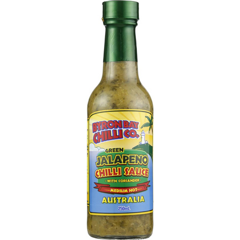 Byron Bay Chilli Co. Chilli Sauce Green Jalapeno 250ml