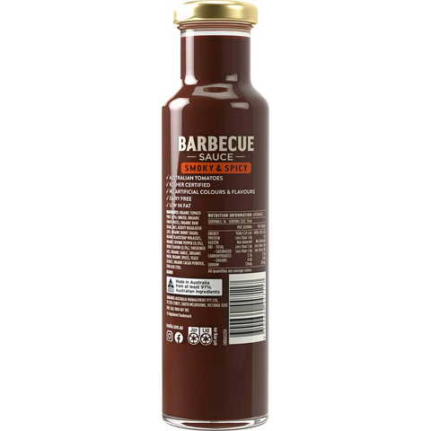 Rosella Organic Barbeque Sauce Smoky & Spicy 250ml