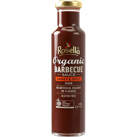 Rosella Organic Barbeque Sauce Smoky & Spicy 250ml