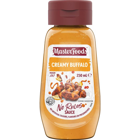 Masterfoods Creamy Buffalo No Rules Sauce 250ml