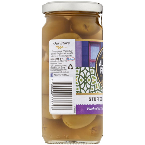 Always Fresh Garlic Olives 230g