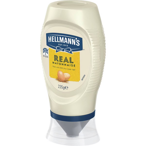 Hellmann's Real Mayonnaise Squeeze Bottle 235g