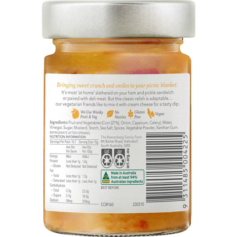 Beerenberg Australian Corn Relish 160g