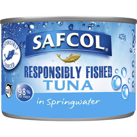 Safcol Responsibly Fished Tuna In Spring Water 425g