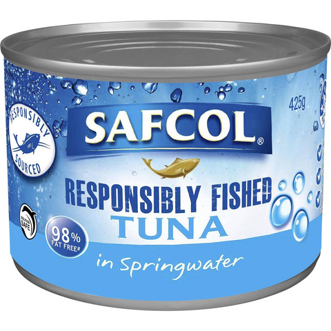 Safcol Responsibly Fished Tuna In Spring Water 425g