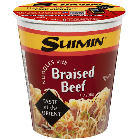 Suimin Brasied Beef Noodle Cup 70g