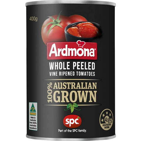 Ardmona Whole Peeled Vine Ripened Tomatoes 400g