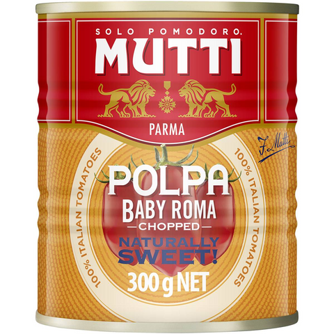 Mutti Polpa Baby Roma Tomatoes Chopped 300g