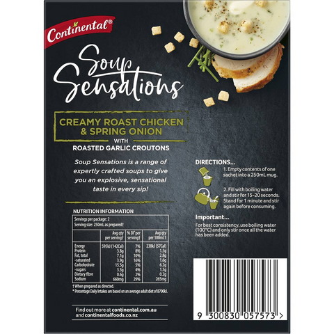 Continental Soup Sensations Creamy Roast Chicken & Spring Onion 61g