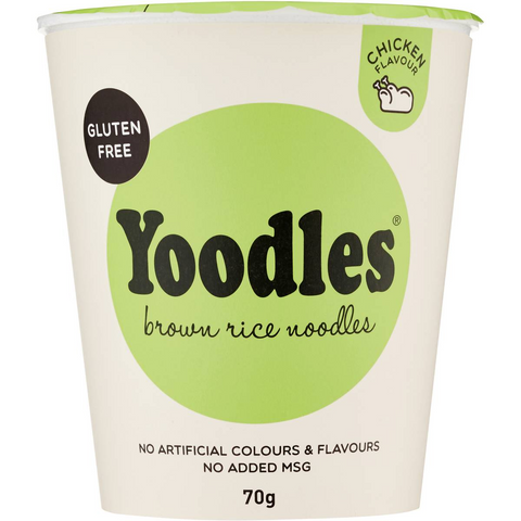 Yoodles Brown Rice Noodles Chicken 70g