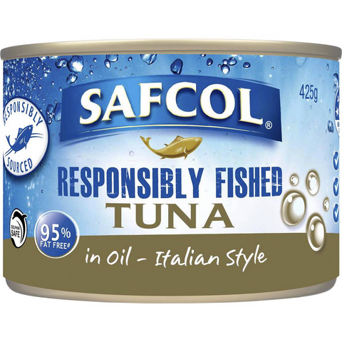 Safcol Responsibly Fished Tuna In Oil Italian Style 425g