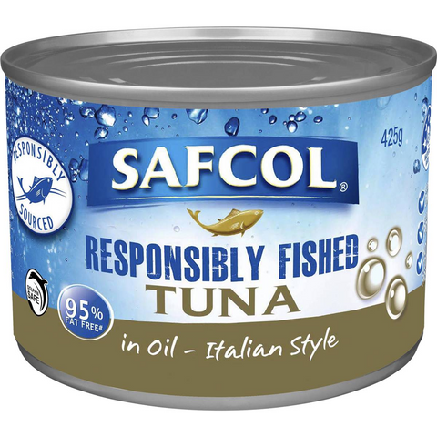 Safcol Responsibly Fished Tuna In Oil Italian Style 425g