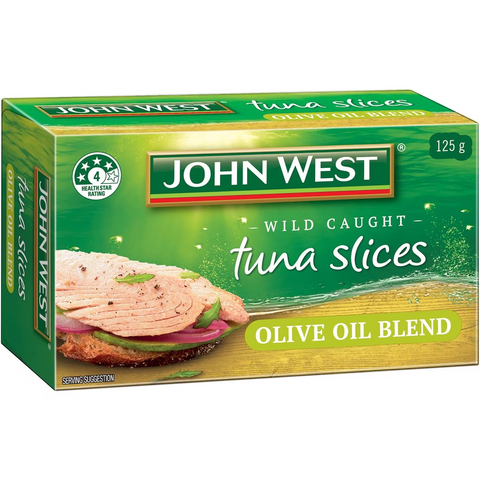 John West Wild Caught Yellowfin Tuna Slices In Olive Oil 125g