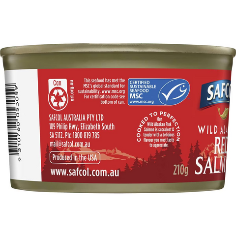 Safcol Wild Alaskan Red Salmon 210g