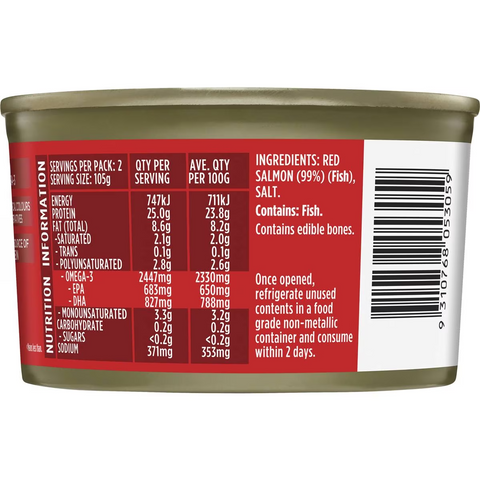 Safcol Wild Alaskan Red Salmon 210g