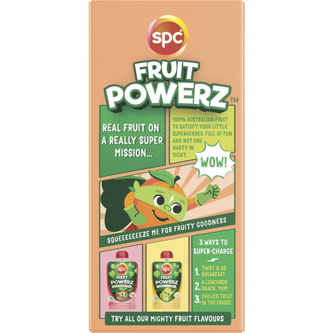 Spc Fruit Powerz Apple & Mango Puree Pouches 90g X 4 Pack