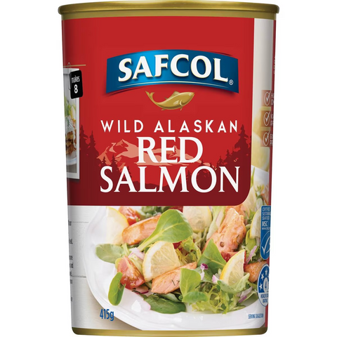 Safcol Wild Alaskan Red Salmon 415g