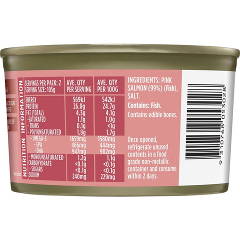 Safcol Wild Alaskan Pink Salmon 210g