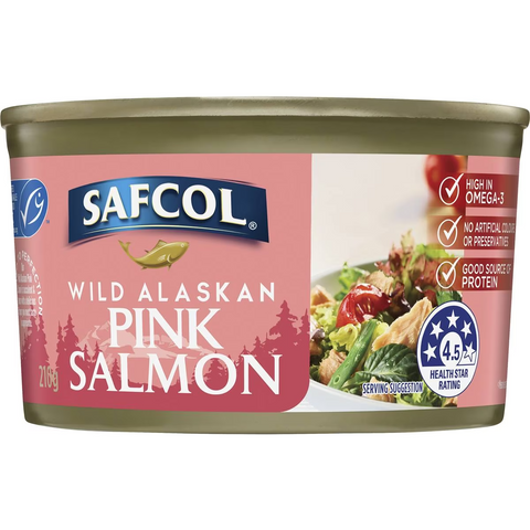 Safcol Wild Alaskan Pink Salmon 210g