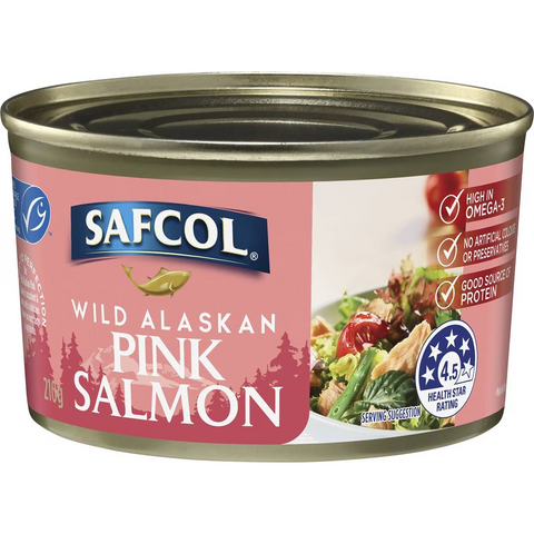 Safcol Wild Alaskan Pink Salmon 210g