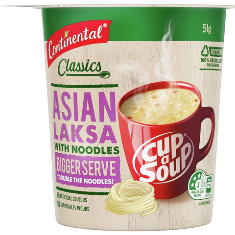 Continental Classics Cup A Soup Asian Laksa Bigger Serve 51g