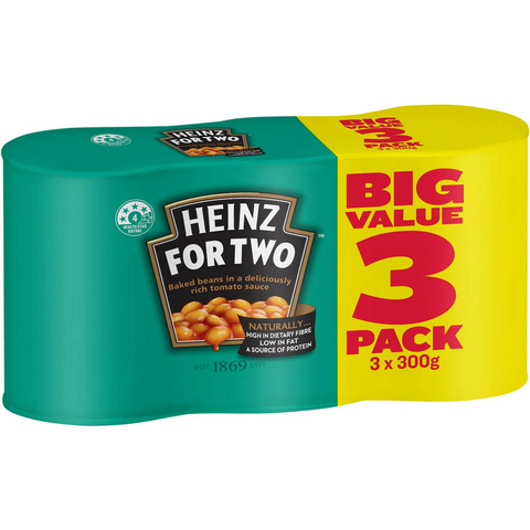 Heinz Beanz Baked Beans In Tomato Sauce Multipack 300g X3 Pack