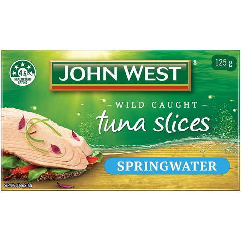 John West Wild Caught Yellowfin Tuna Slices In Springwater 125g