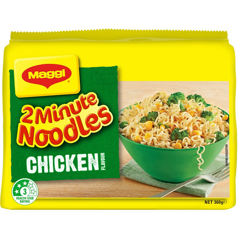 Maggi 2 Minute Chicken Flavour Instant Noodles 5 Pack