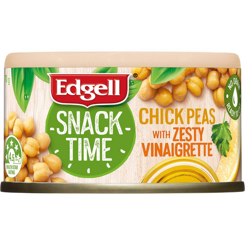 Edgell Snack Time Chickpeas Salad Topper With Zesty Vinaigrette 70g