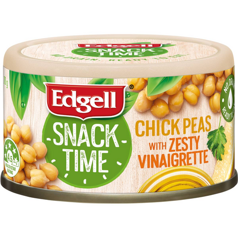 Edgell Snack Time Chickpeas Salad Topper With Zesty Vinaigrette 70g