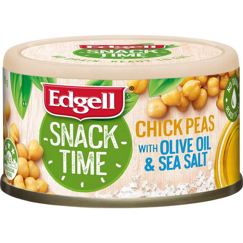 Edgell Snack Time Chickpeas With Olive Oil & Sea Salt 70g